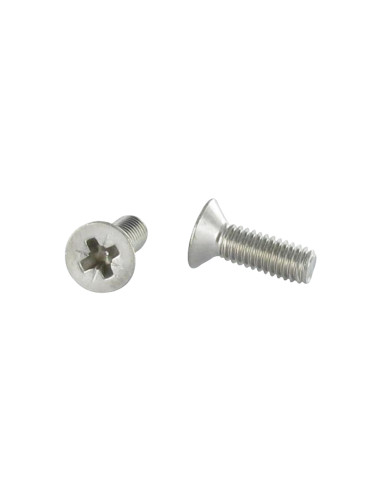 Parafuso de metais cabeça fresada Phillips 3 M6X20 Aço inoxidável A2