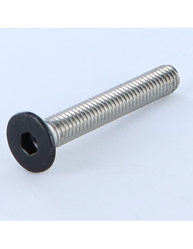 Parafuso de metais Aço inoxidável A2 cabeça fresada hexagonal oca FHC chave de 4 M6X40 RAL9005 preto escuro 30%