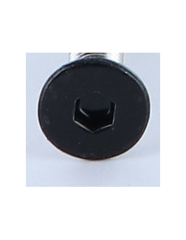 Parafuso de metais Aço inoxidável A2 cabeça fresada hexagonal oca FHC chave de 4 M6X40 RAL9005 preto escuro 30%