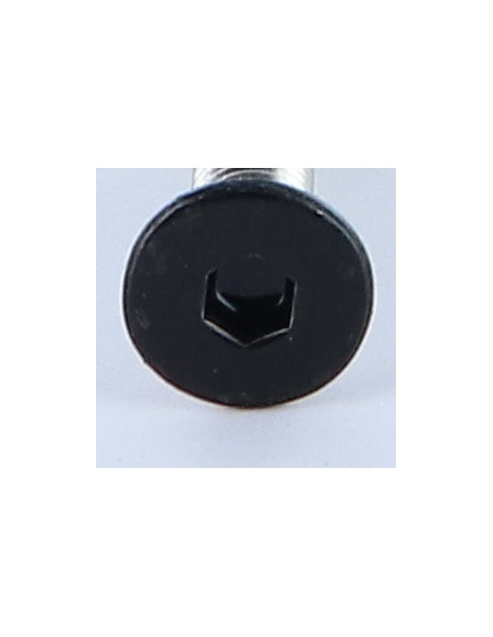 Parafuso de metais Aço inoxidável A2 cabeça fresada hexagonal oca FHC chave de 4 M6X40 RAL9005 preto escuro 30%