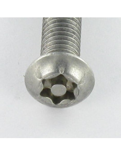 Parafuso de metais Aço inoxidável A2 Seguro cabeça panela TORX T40 com pino M8X20 2