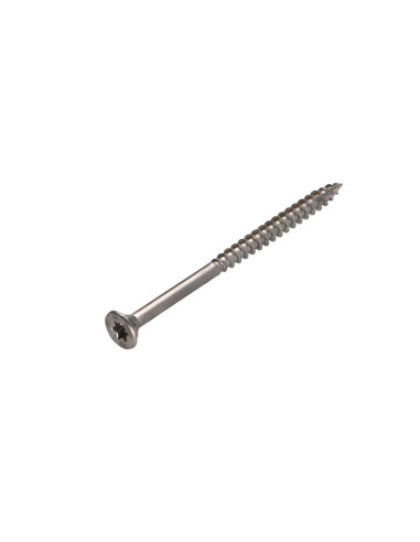 Parafusos de madeira e aglomerado TEKOR Aço inoxidável A2 cabeça fresada dentado TORX T20 4X70 roscado sobre 42 cut