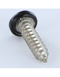 Parafuso de chapa Aço inoxidável A2 cabeça abaulada larga Pozi 4,8X19 RAL9005 preto escuro 2