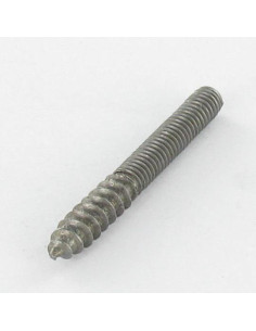 Parafuso misto para pé da cama 8X70 32 mm rosca de madeira 38 mm rosca de metal Aço bruto