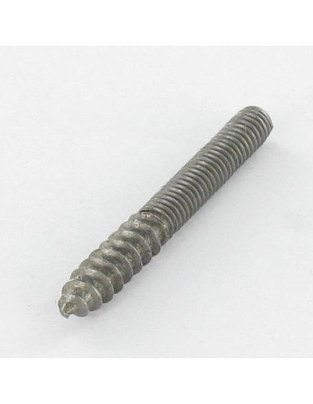 Parafuso misto para pé da cama 8X70 32 mm rosca de madeira 38 mm rosca de metal Aço bruto