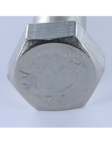 Corpo de parafuso cabeça hexagonal M20X80 Aço inoxidável A4