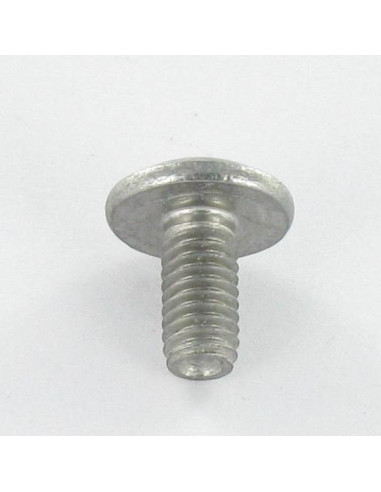 Parafuso de metais cabeça de cogumelo Pozi M6X16 Aço inoxidável A2 Preto RAL9005 preto escuro