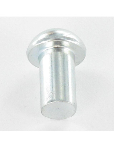 Rebite de ferro de cabeça plana cabeça redonda 6X10 Aço zinco branco