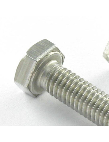 Parafuso de metais cabeça hexagonal M4X8 Aço inoxidável A4