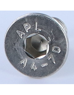 Parafuso de metais cabeça fresada hexagonal oca FHC chave de 6 M10X16 rosca total Aço inoxidável A4