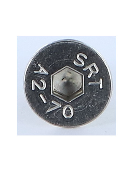 Parafuso de metais Aço inoxidável A2 cabeça fresada hexagonal oca FHC chave de 5 M8X14 SS MARQ CABEÇA rosca total