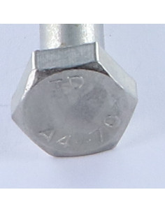 Corpo de parafuso cabeça hexagonal M36X250 Aço inoxidável A4 2