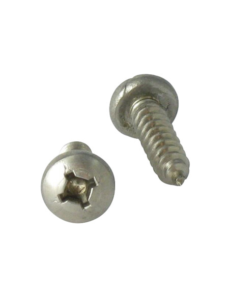 Parafuso de chapa Aço inoxidável A2 cabeça cilíndrica quadrado phillips 4,8X38
