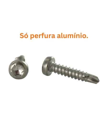 Autoperfurante cabeça cilíndrica TORX T15 3,9 x 19 Aço inoxidável A4