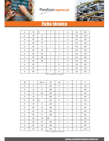 Rebite de ferro de cabeça plana cabeça redonda Aço inoxidável A2 3X16