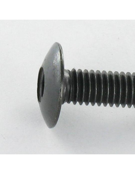 PARAFUSO cabeça de cogumelo M6X20 chave de 4 Aço zinco preto