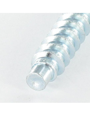Parafuso autorroscante confirmat cabeça fresada hexagonal oco 7X50 Rosca de aglomerado dentado Aço zinco preto