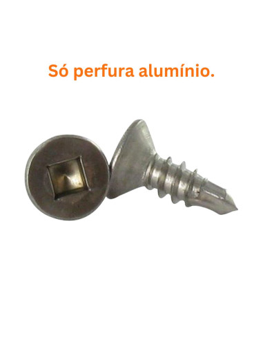 Autoperfurante Aço inoxidável A2 cabeça fresada quadrado 4,2 x 25 Parafuso com Cabeça com Fenda quadrada 2