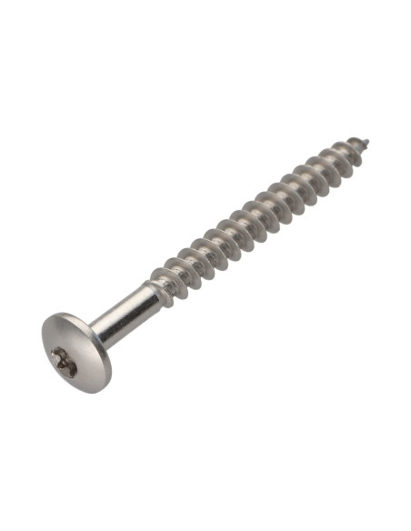 PARAFUSO dobradiça 7X70 roscado sobre 54 TORX T30 Aço inoxidável A2