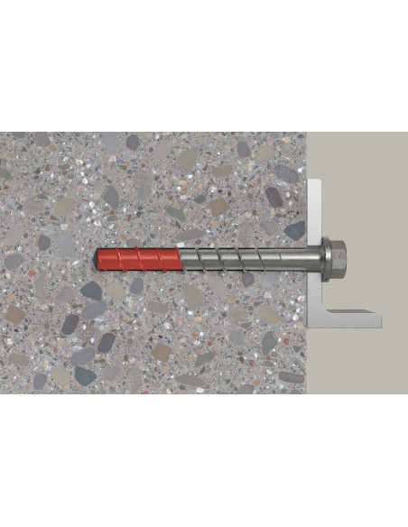Parafuso de betão cabeça hexagonal FISCHER ULTRACUT FBS II NÓS 12X160 Aço inoxidável A4