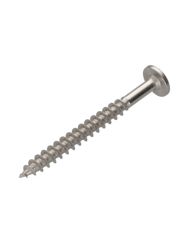 PARAFUSO dobradiça 7X70 roscado sobre 54 TORX T30 Aço inoxidável A2
