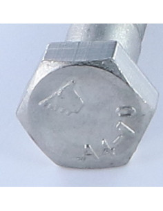 Corpo de parafuso cabeça hexagonal M12X50 Aço inoxidável A4 2