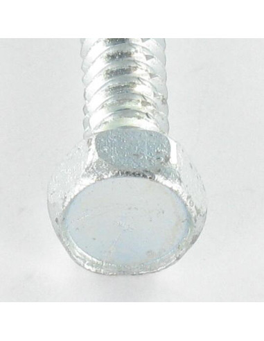 Parafuso de chapa autorroscante cabeça hexagonal 6,3X100 Aço inoxidável A2 Aço zinco branco