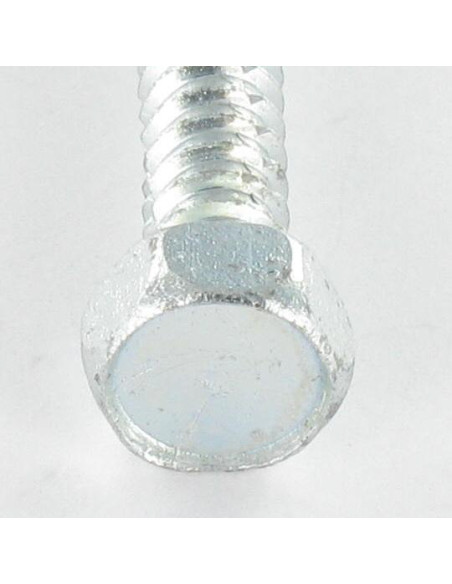 Parafuso de chapa autorroscante cabeça hexagonal 6,3X100 Aço inoxidável A2 Aço zinco branco