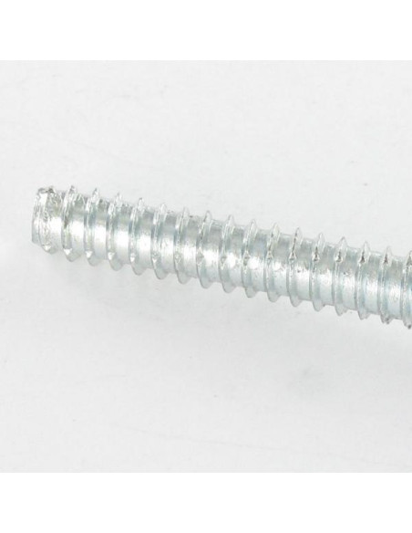 Parafuso de chapa autorroscante cabeça hexagonal 6,3X100 Aço inoxidável A2 Aço zinco branco