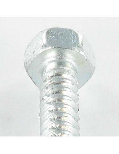 Parafuso de chapa autorroscante cabeça hexagonal 6,3X100 Aço inoxidável A2 Aço zinco branco