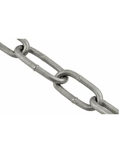 M Corrente direita com elos longos 4MM (venda ao metro) forte resistência à corrosão Aço galvanizado a quente
