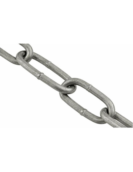 M Corrente direita com elos longos 4MM (venda ao metro) forte resistência à corrosão Aço galvanizado a quente