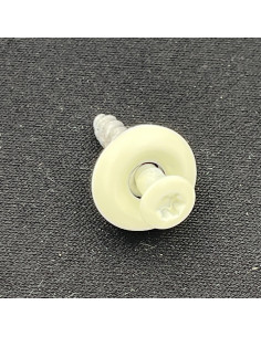 Parafuso para telhas cabeça fresada de panela TORX T20 Aço inoxidável A2 RAL9010 branco puro 4,5X25 Arruela 2
