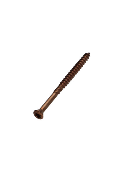 Parafuso de terraço pico cut TEKOR cabeça fresada de panela TORX T25 5X80 cut ponto antifenda tipo 17 Aço