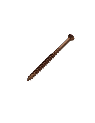 Parafuso de terraço pico cut TEKOR cabeça fresada de panela TORX T25 5X80 cut ponto antifenda tipo 17 Aço