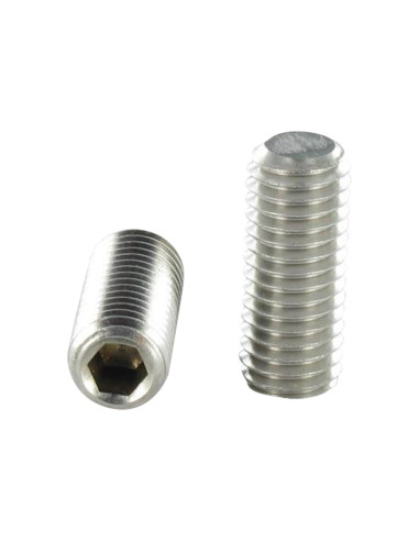 Parafuso de metais Aço inoxidável A2 sem cabeça sextavado oco chave de 1.5 M3X8 perno plano microparafusos
