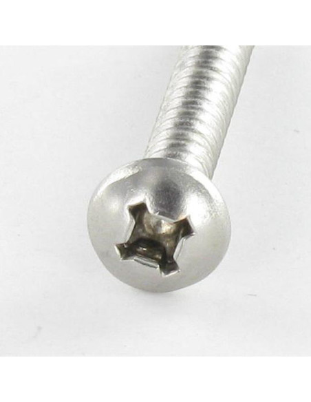 Autoperfurante cabeça cilíndrica quadrado phillips 4,8X16 SQ2+PH2 Aço inoxidável A2