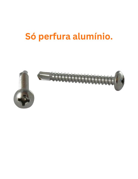 Autoperfurante cabeça cilíndrica quadrado phillips 4,8X16 SQ2+PH2 Aço inoxidável A2