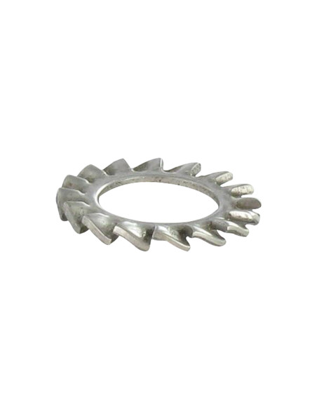 Arruela de ventilador Aço inoxidável A2 com dentes externos M5X10X0,6