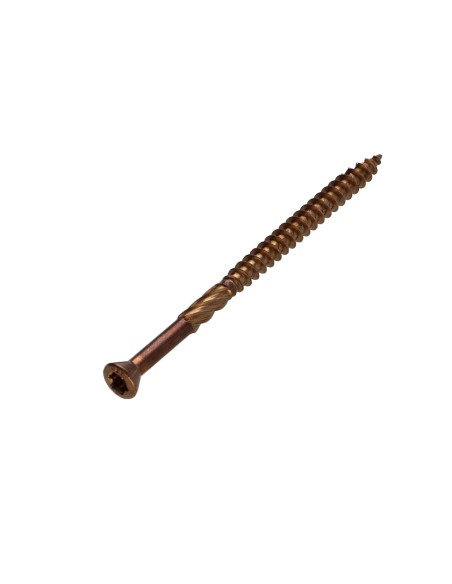 Parafuso de terraço pico cut TEKOR cabeça fresada dentado TORX T25 cut ponto antifenda tipo 17 5X80 Aço inoxidável