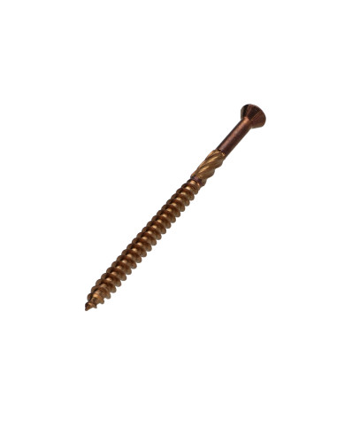 Parafuso de terraço pico cut TEKOR cabeça fresada dentado TORX T25 cut ponto antifenda tipo 17 5X80 Aço inoxidável