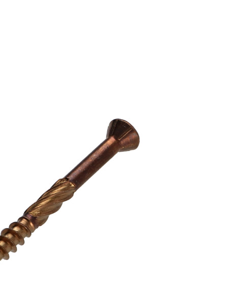 Parafuso de terraço pico cut TEKOR cabeça fresada dentado TORX T25 cut ponto antifenda tipo 17 5X80 Aço inoxidável