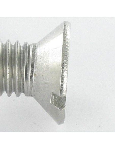 Parafuso de metais Aço inoxidável A2 cabeça fresada sulcada M6X8