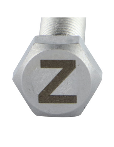 Parafuso de metais cabeça hexagonal 8X35 Aço inoxidável A4 com gravação de letras "Z"