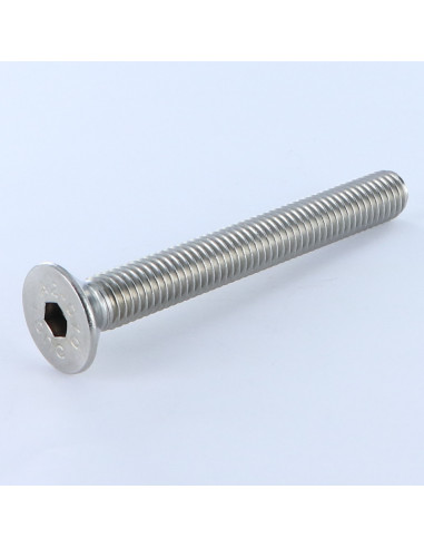 Parafuso de metais Aço inoxidável A2 cabeça fresada hexagonal oca FHC chave de 8 M12X90 rosca total