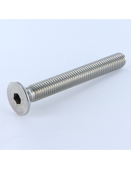 Parafuso de metais Aço inoxidável A2 cabeça fresada hexagonal oca FHC chave de 8 M12X90 rosca total