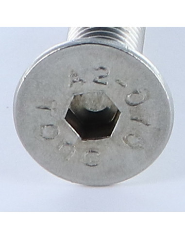 Parafuso de metais Aço inoxidável A2 cabeça fresada hexagonal oca FHC chave de 8 M12X90 rosca total