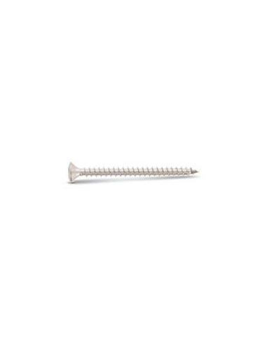 Parafuso de madeira aglomerado cabeça fresada de panela TORX T25 5X60 roscado sobre 36 Aço inoxidável A4