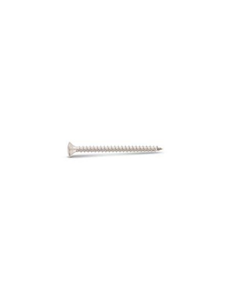 Parafuso de madeira aglomerado cabeça fresada de panela TORX T25 5X60 roscado sobre 36 Aço inoxidável A4