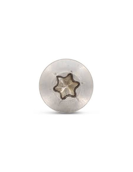 Parafuso de madeira aglomerado cabeça fresada de panela TORX T25 5X60 roscado sobre 36 Aço inoxidável A4